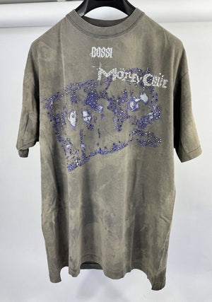 Bossi 1 of 1 Rhinestone Embellished Motley Crue Vintage T-Shirt, photo 5