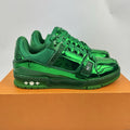 Louis Vuitton Argent Green Patent Trainers, photo 2