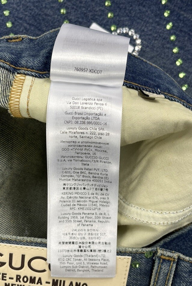 Gucci Crystal Interlocking GG Jeans, photo 14