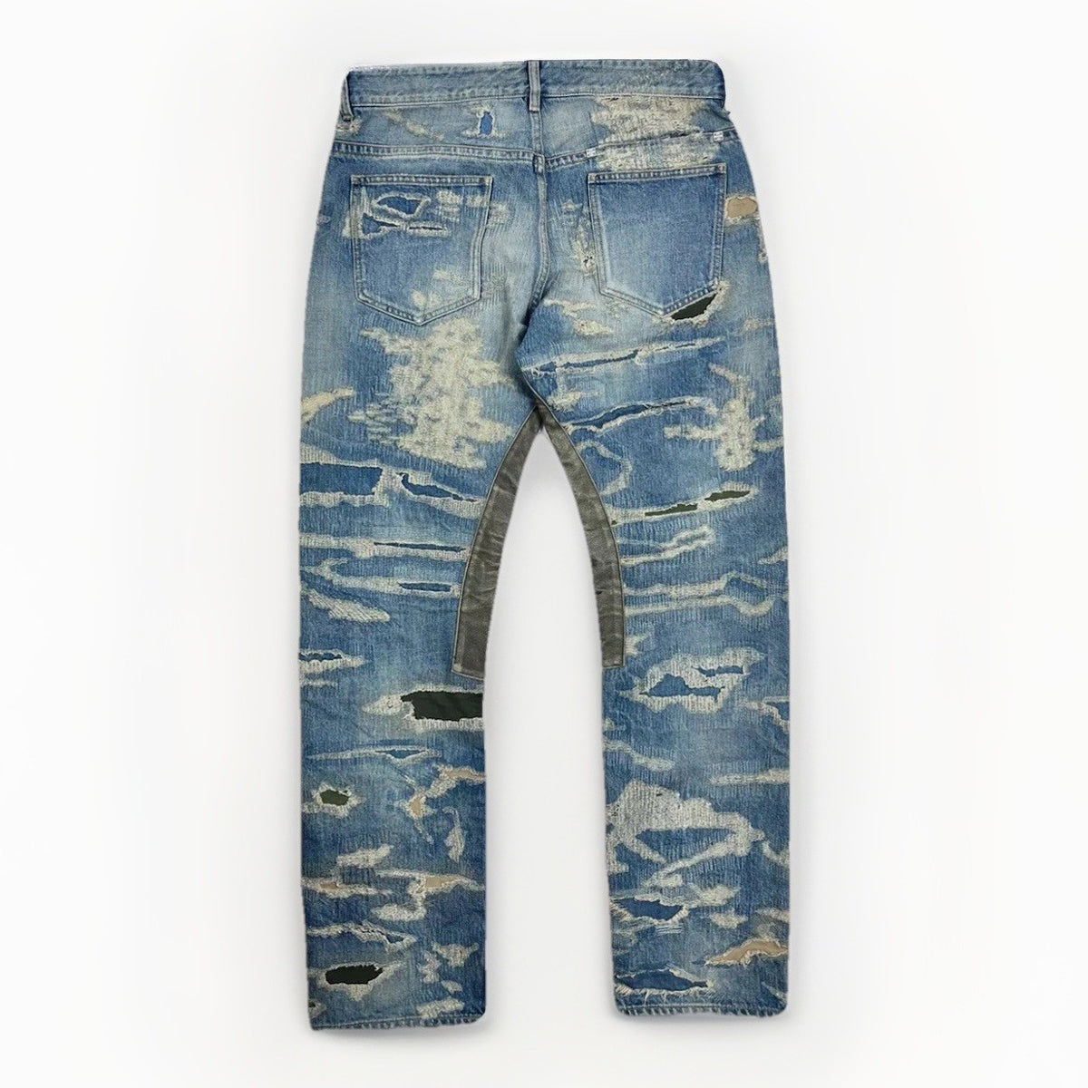 Givenchy by Matthew Williams Japanese Distressed Patch Straight-leg Jeans, photo 1