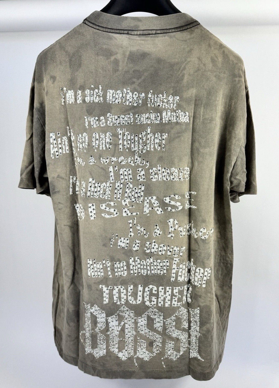 Bossi 1 of 1 Rhinestone Embellished Motley Crue Vintage T-Shirt, photo 6