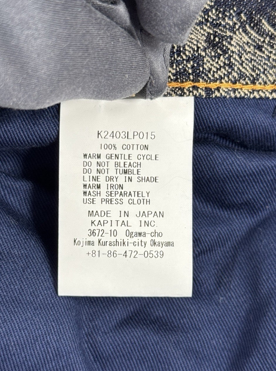 Kapital Magpie Slim Fit Flared Jacquard Jeans, photo 7