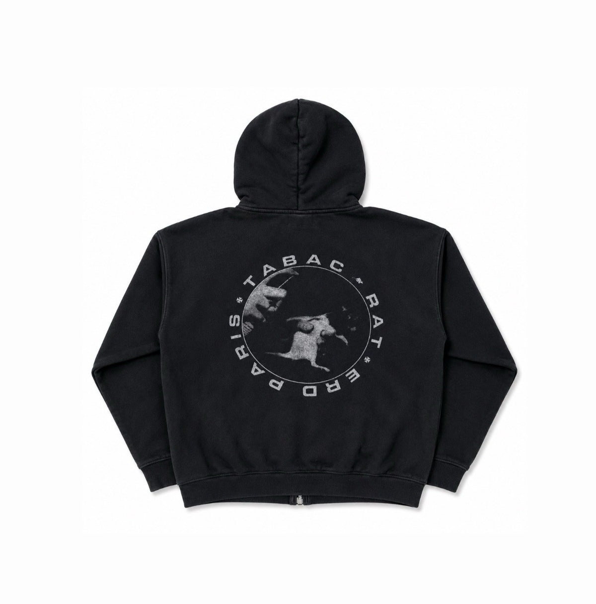 Enfants Riches Deprimes Tabac Rat Distressed Zip Hoodie, photo 1