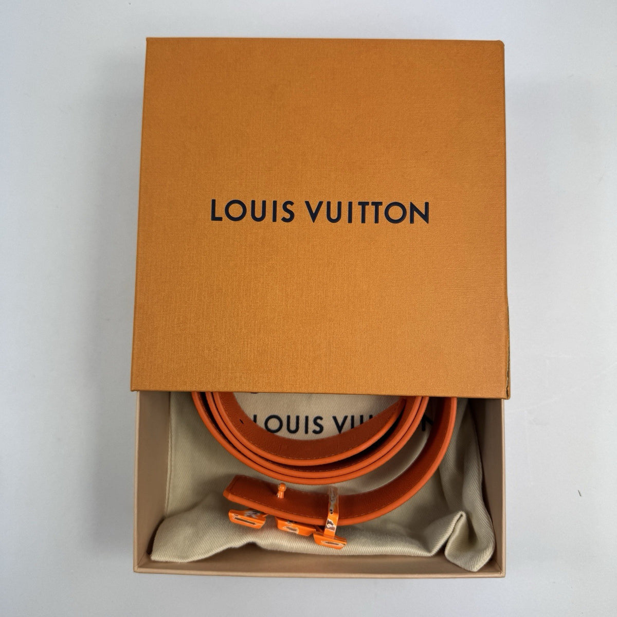 Louis Vuitton x Virgil ‘Chicago’ Monogram Print Reversible Belt 40mm, photo 10