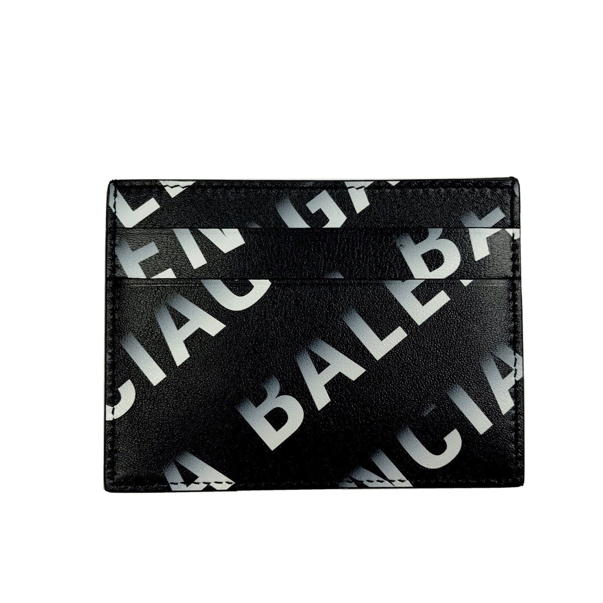 Balenciaga Black Gradient Logo Card Holder, photo 1