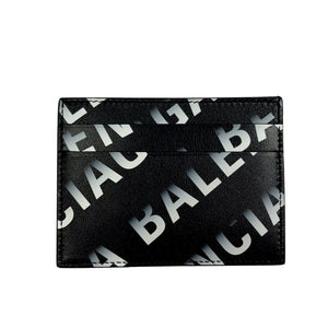 Balenciaga Black Gradient Logo Card Holder, photo 1