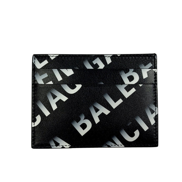 Balenciaga Black Gradient Logo Card Holder, photo 1
