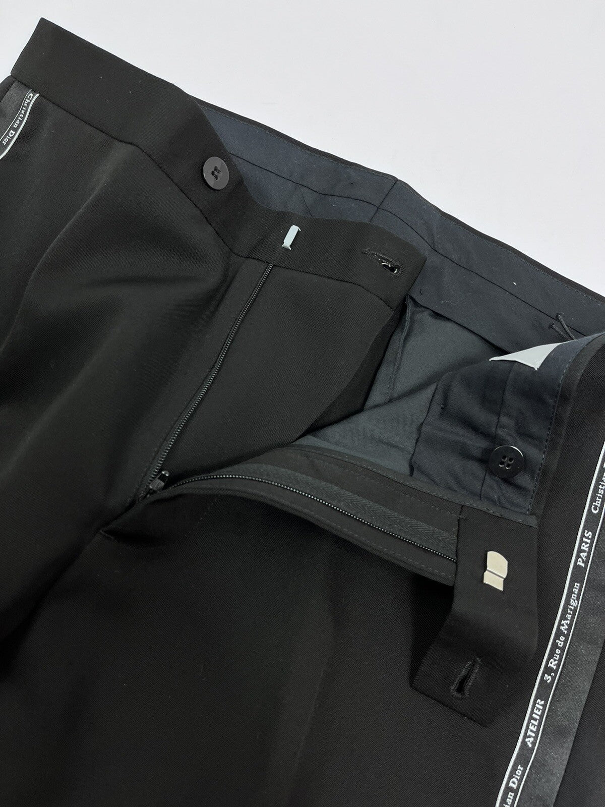Dior Ruban Logo Black Smart Trousers, photo 5