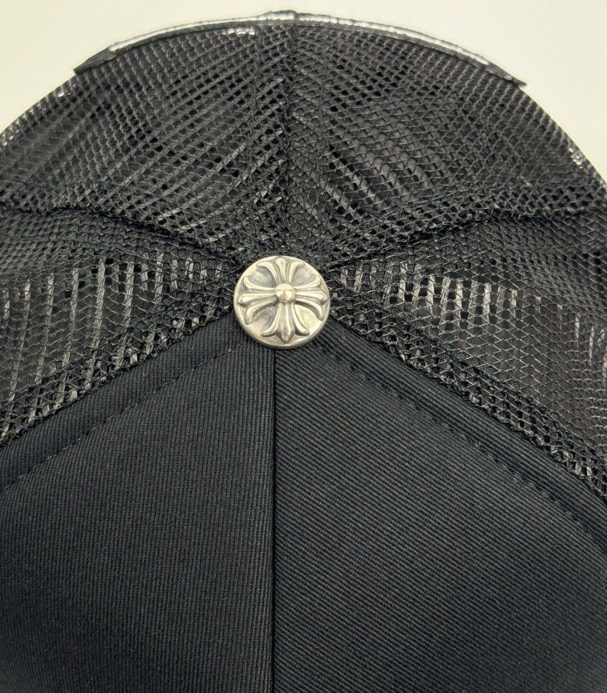 Chrome Hearts Leather Camo Cross Detailed Trucker Cap, photo 5
