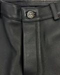 Chrome Hearts 1 of 1 Tiffany Cross Dagger Star Patch Leather Pants（写真7）
