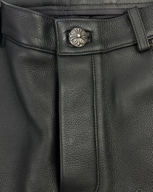 Chrome Hearts 1 of 1 Tiffany Cross Dagger Star Patch Leather Pants（写真7）