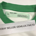 Off-white Woman Embroidered White Green Sweatshirt, photo 5