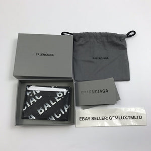 Balenciaga Black Gradient Logo Card Holder, photo 7