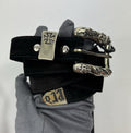 Enfants Riches Deprimes Suede Classic Stitched Belt، الصورة 2