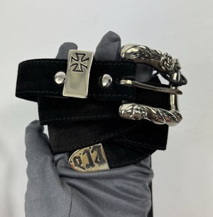 Enfants Riches Deprimes Suede Classic Stitched Belt، الصورة 2