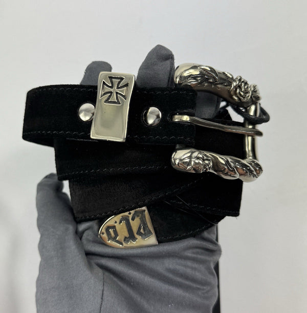 Enfants Riches Deprimes Suede Classic Stitched Belt, photo 2