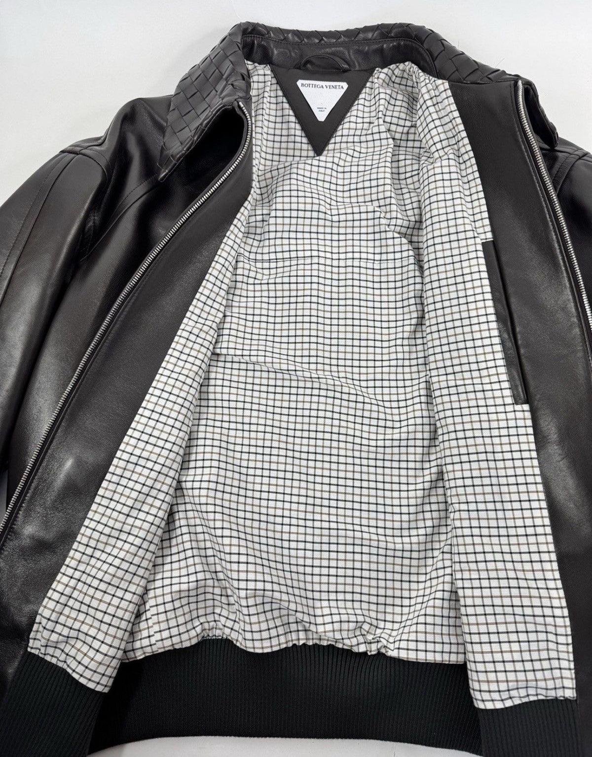 Bottega Veneta Soft Nappa Brown Blouson Jacket, photo 3