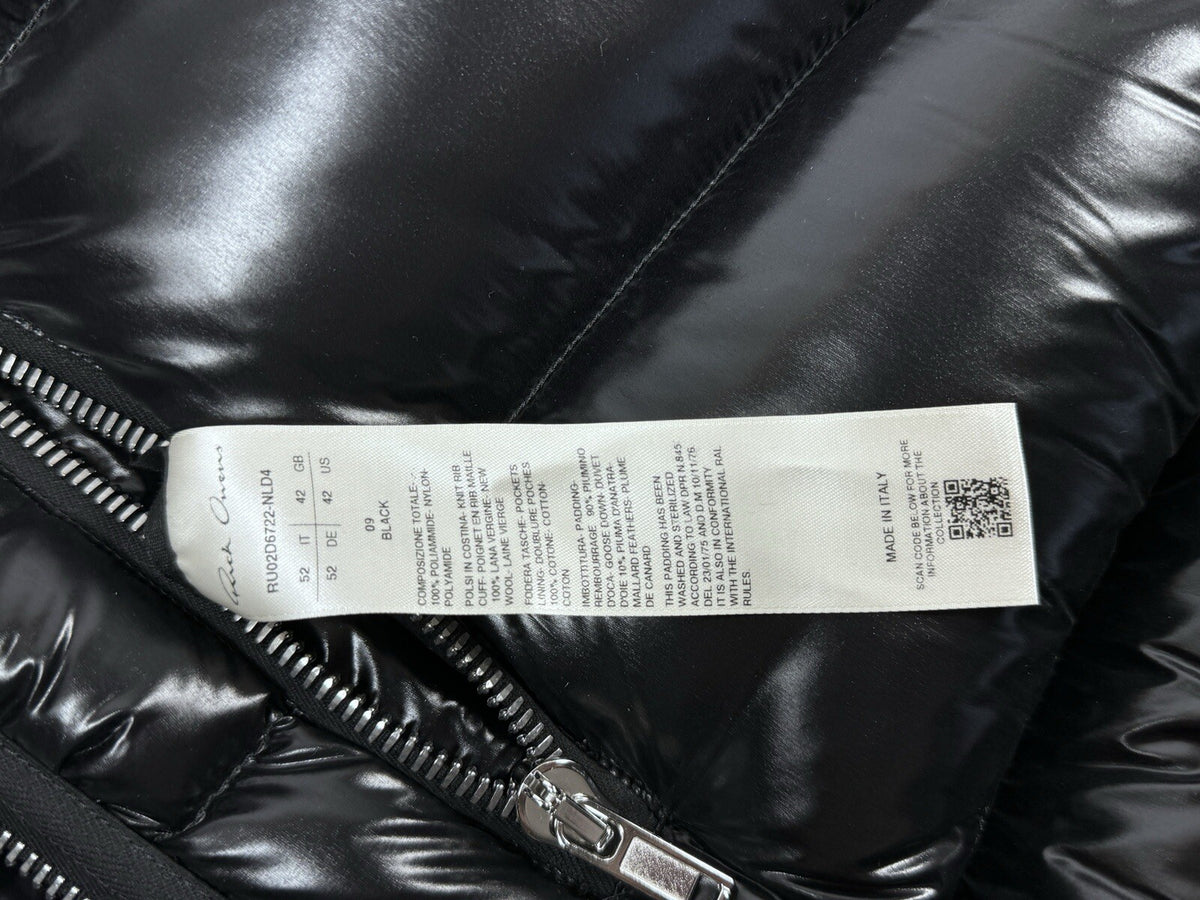 Rick Owens Puffer Jacket With A Full Zip Detail, photo 7