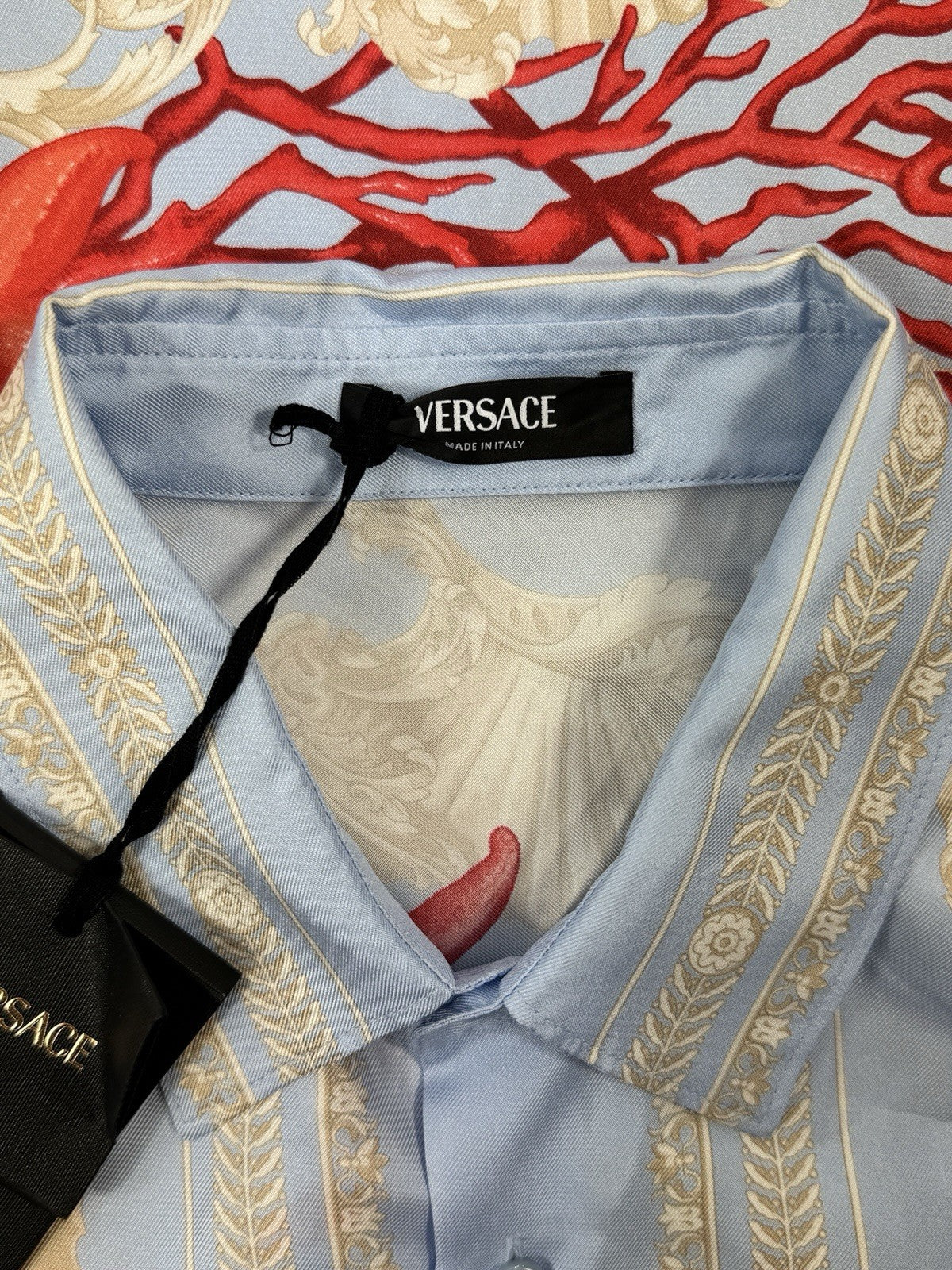 Versace Seascape Print Silk Shirt, photo 3