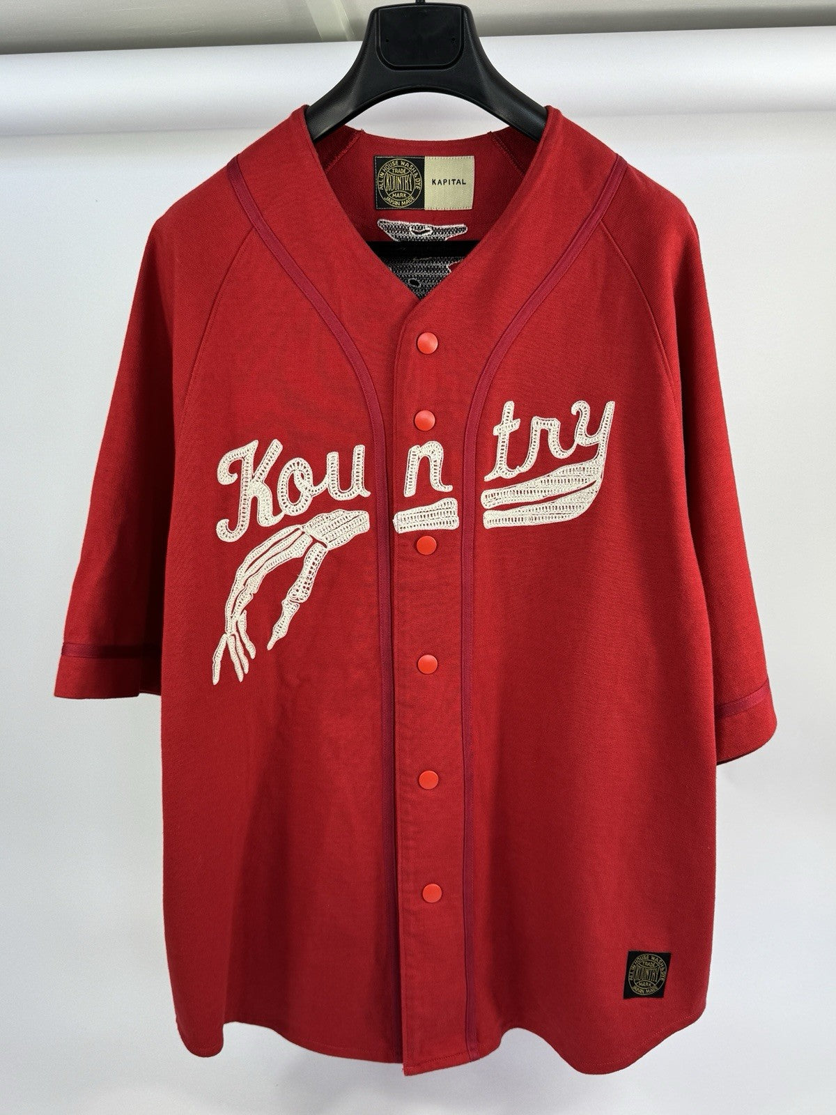 Kapital Jersey Bone Oversized Baseball Shirt, photo 3
