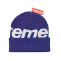 Supreme Big Logo Blue / Purple Beanie Hat, photo 1