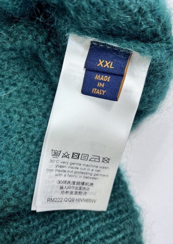 Louis Vuitton x Virgil Abloh Graphic Print Mohair Long Sleeve Cardigan, photo 8