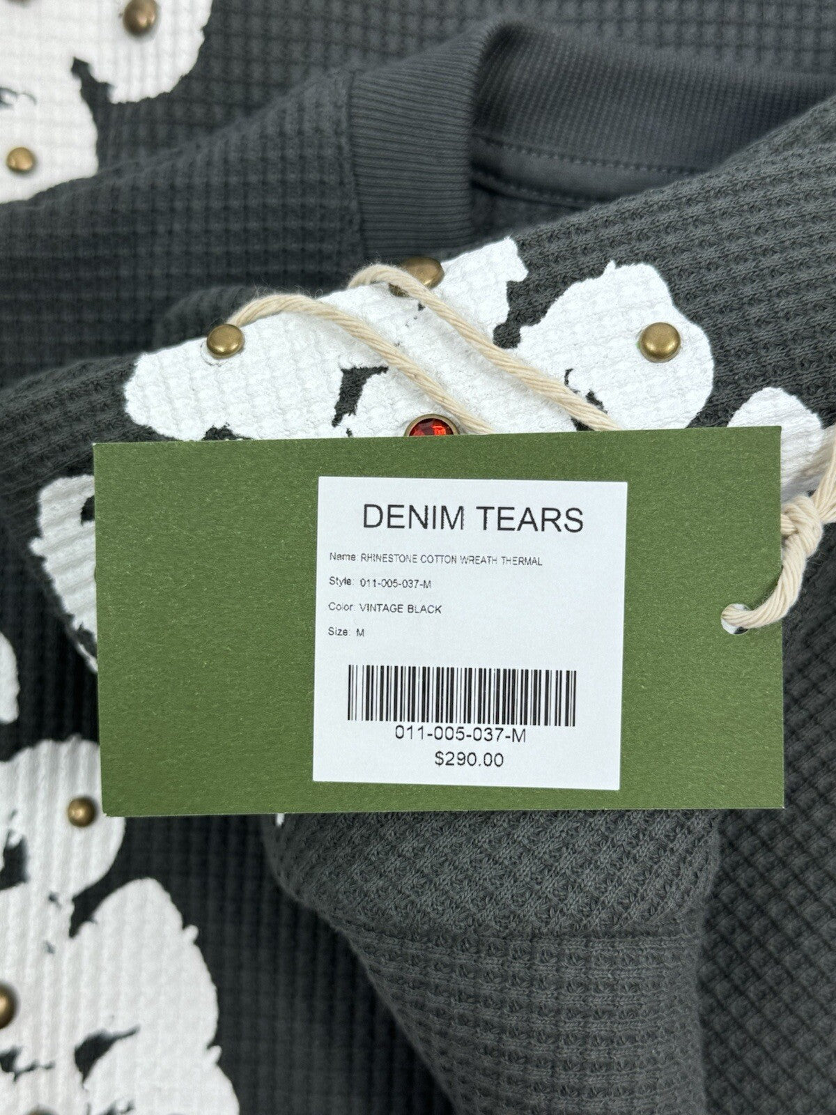 Denim Tears Crystal Detailed Logo T-Shirt, photo 7