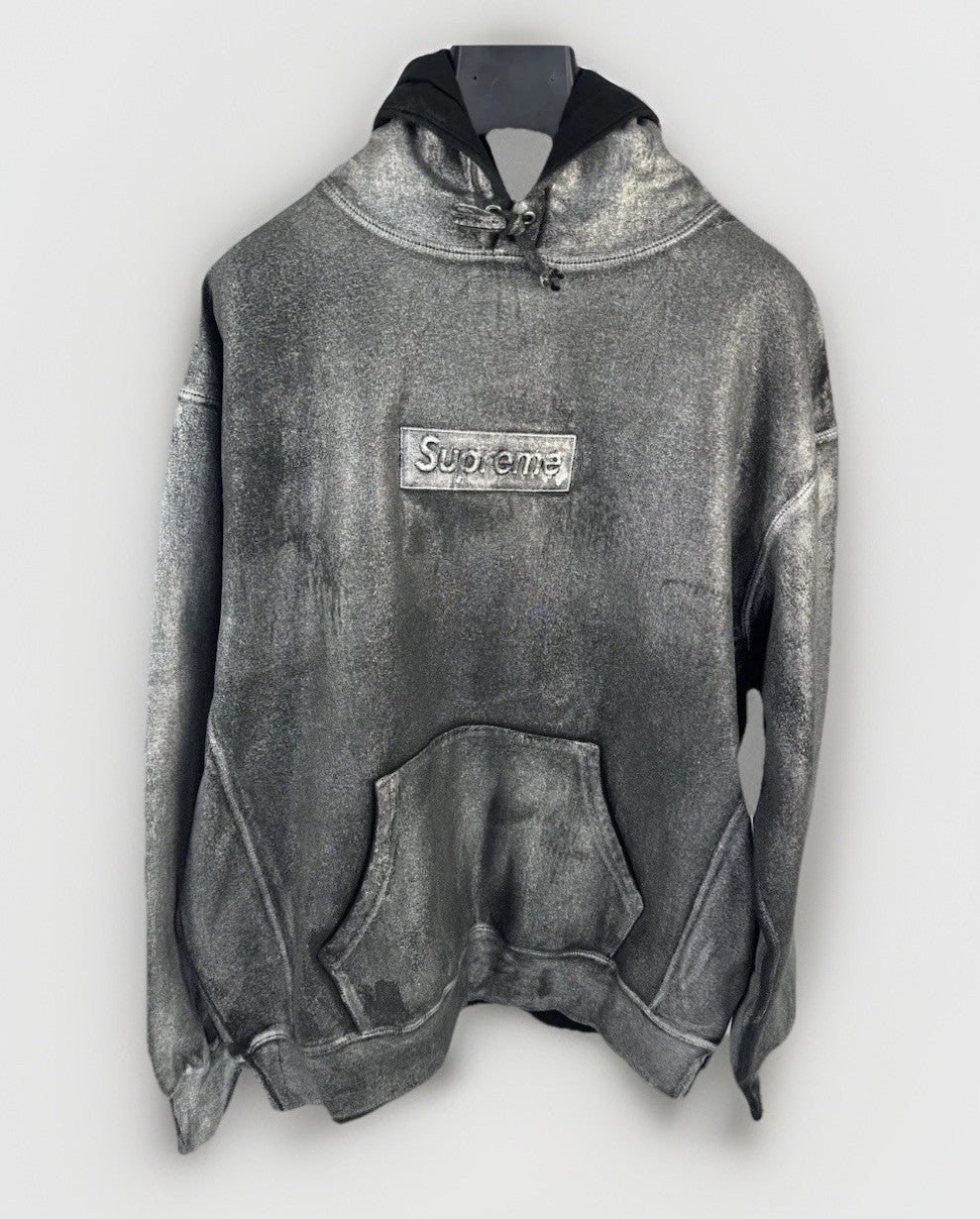 Supreme x MM6 Foil Box Logo Hoodie, photo 2