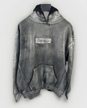 Supreme x MM6 Foil Box Logo Hoodie، الصورة 2
