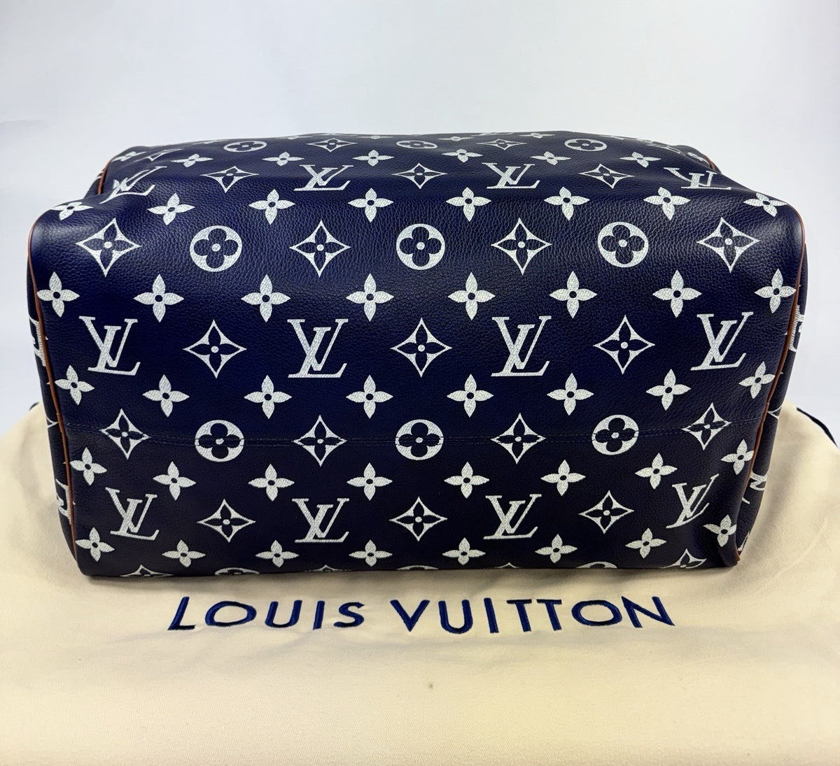 Louis Vuitton x Nigo Speedy P9 Bandoulière 50 Navy Blue Bag, photo 3