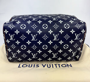 Louis Vuitton x Nigo Speedy P9 Bandoulière 50 Navy Blue Bag, photo 3