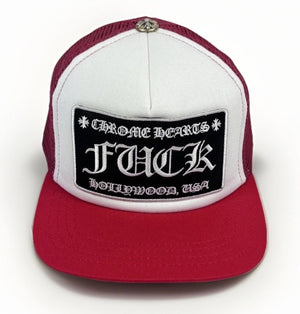 Chrome Hearts F*** Logo Embroidered Trucker Cap، الصورة 1