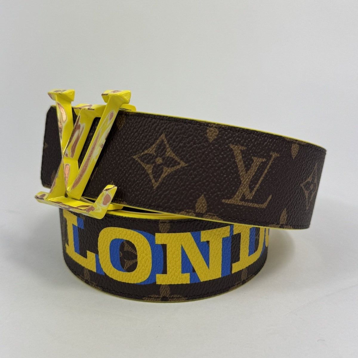 Louis Vuitton x Virgil Abloh ‘London’ Print Reversible Belt, photo 3