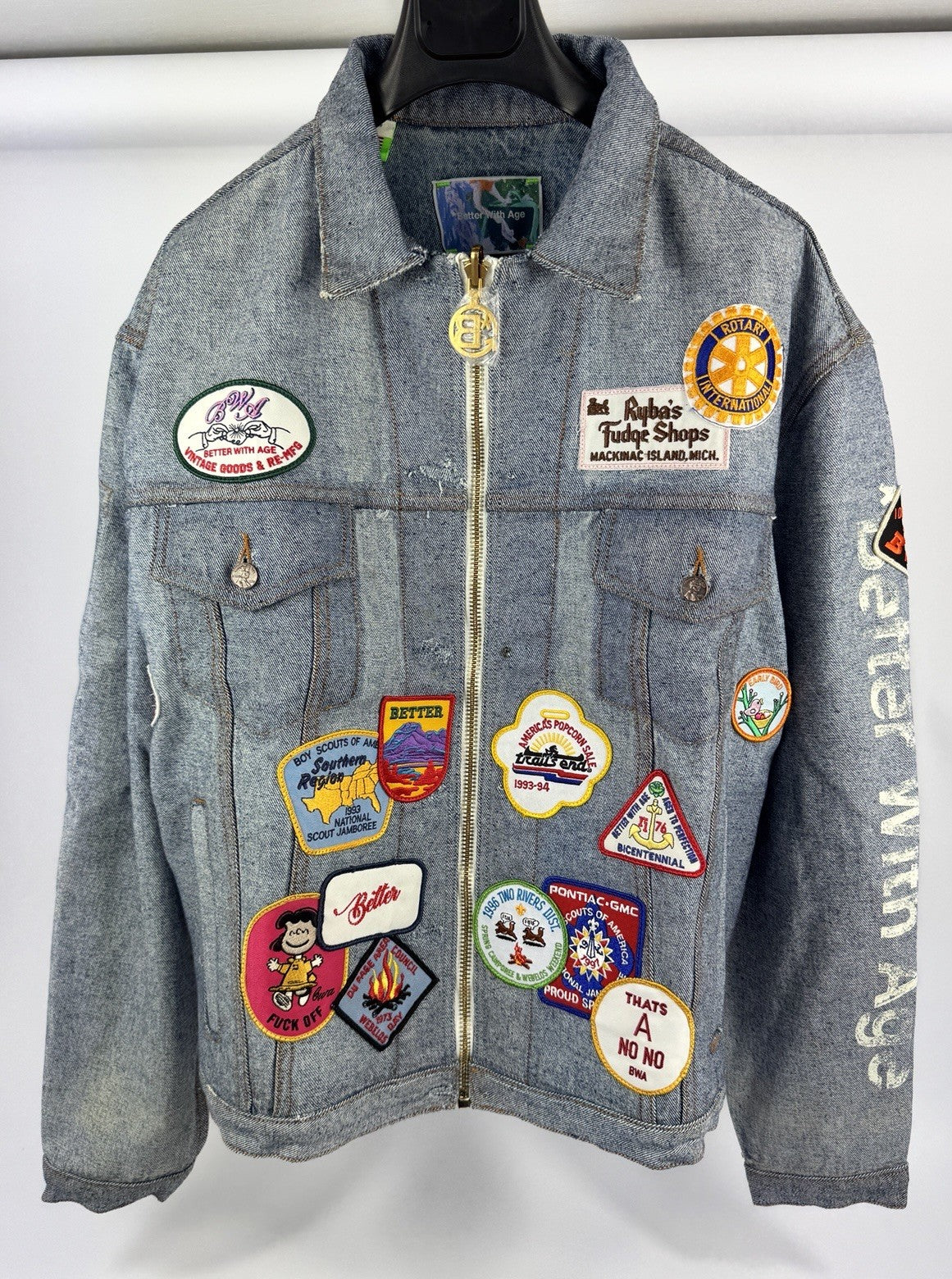 Better With Age Brogue Reconstructed Reversible Trucker Jacket, photo 3