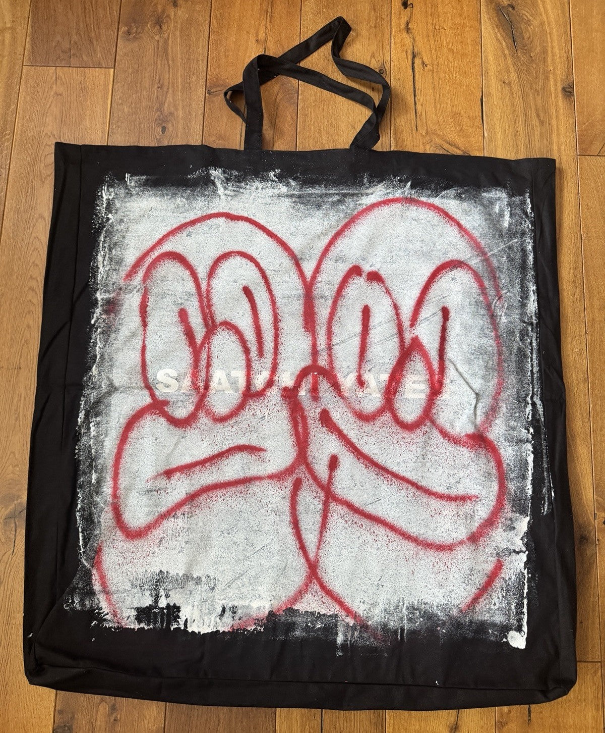 Slawn Hand Painted Spray Graffiti Bag, photo 2