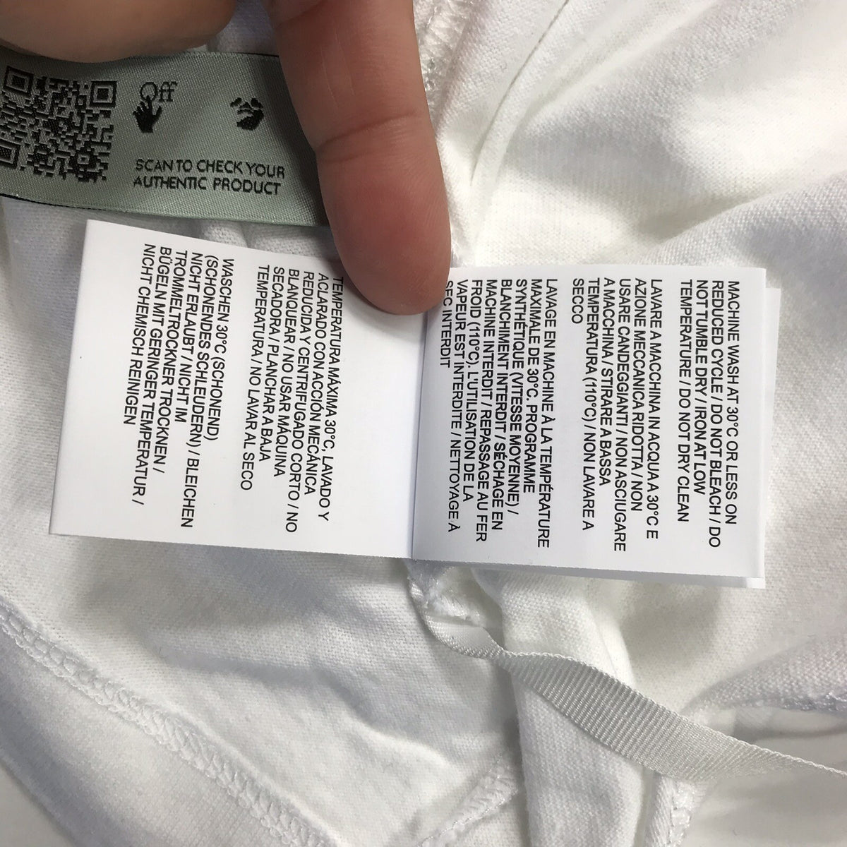 Off-White Marker S/S Over White-Blue Crewneck OS T-Shirt, photo 8
