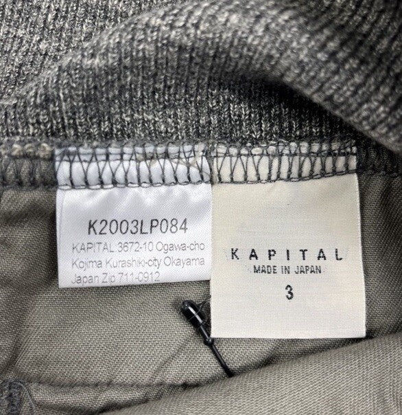 Kapital Gradrelle Tapered Print Melange Grey Sweatpants, photo 4