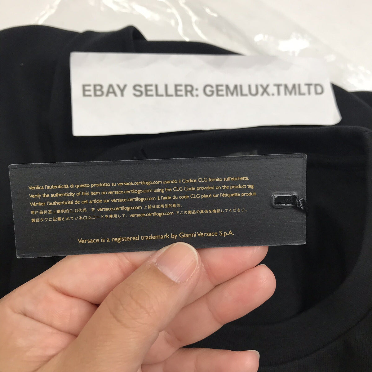 Versace x Kith Black Embroidered Donatella Medusa T-Shirt, photo 11