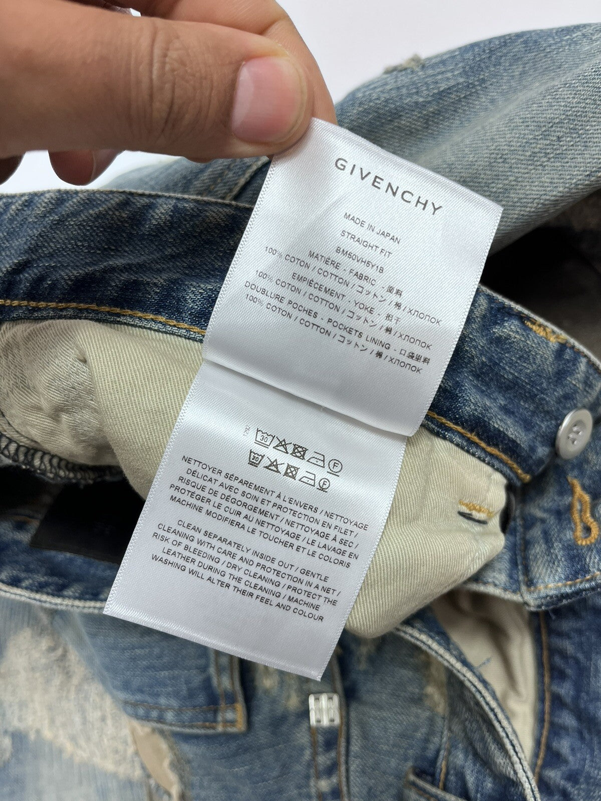 Givenchy by Matthew Williams Japanese Distressed Patch Straight-leg Jeans, photo 10