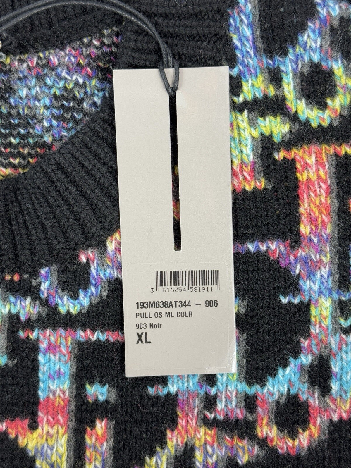 Dior Oblique Black Wool Jacquard Sweater, photo 5