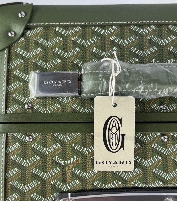 Goyard Limited Edition Hand Painted Numbered Bourget PM Cabin Trolley Suitcase, photo 8