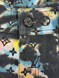 Louis Vuitton Printed Monogram Tie Dye Cargo Denim Trousers، الصورة 5