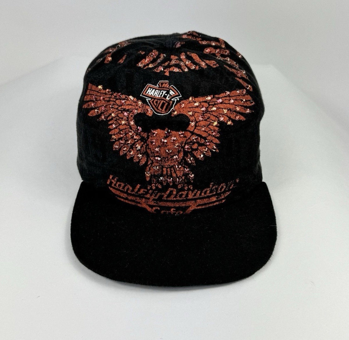 Bossi Harley Davidson 1 of 1 Rhinestone Vintage Cap, photo 5