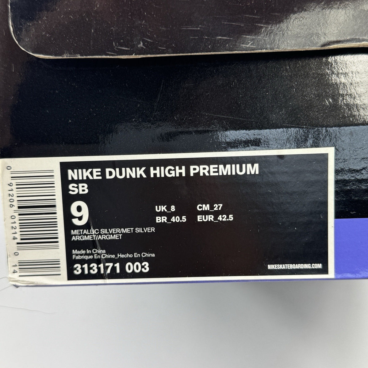 Nike Dunk High 2007 Dinosaur Dr. Silver Premium Sneakers, photo 14