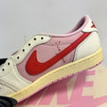 Jordan 1 Retro OG SP x Travis Scott Sail Tropical Pink Sneakers، الصورة 3