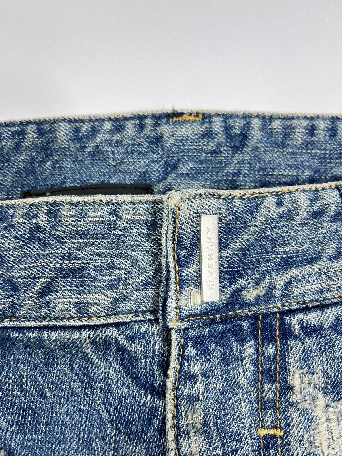 Givenchy by Matthew Williams Japanese Distressed Patch Straight-leg Jeans, photo 7