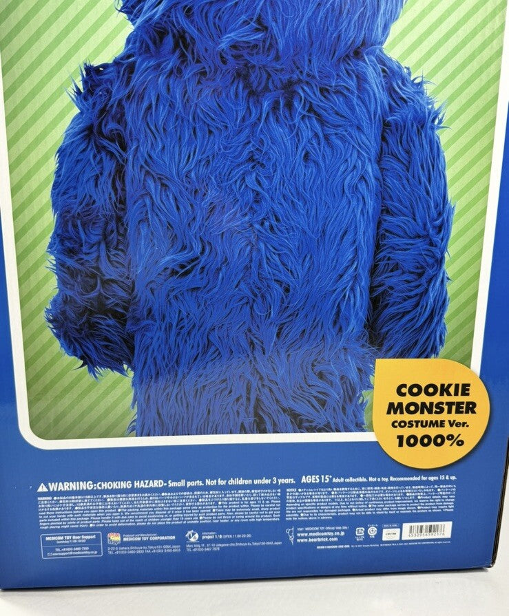 Medicom Bearbrick Sesame Street Cookie Monster 1000% Be@rbrick, photo 7