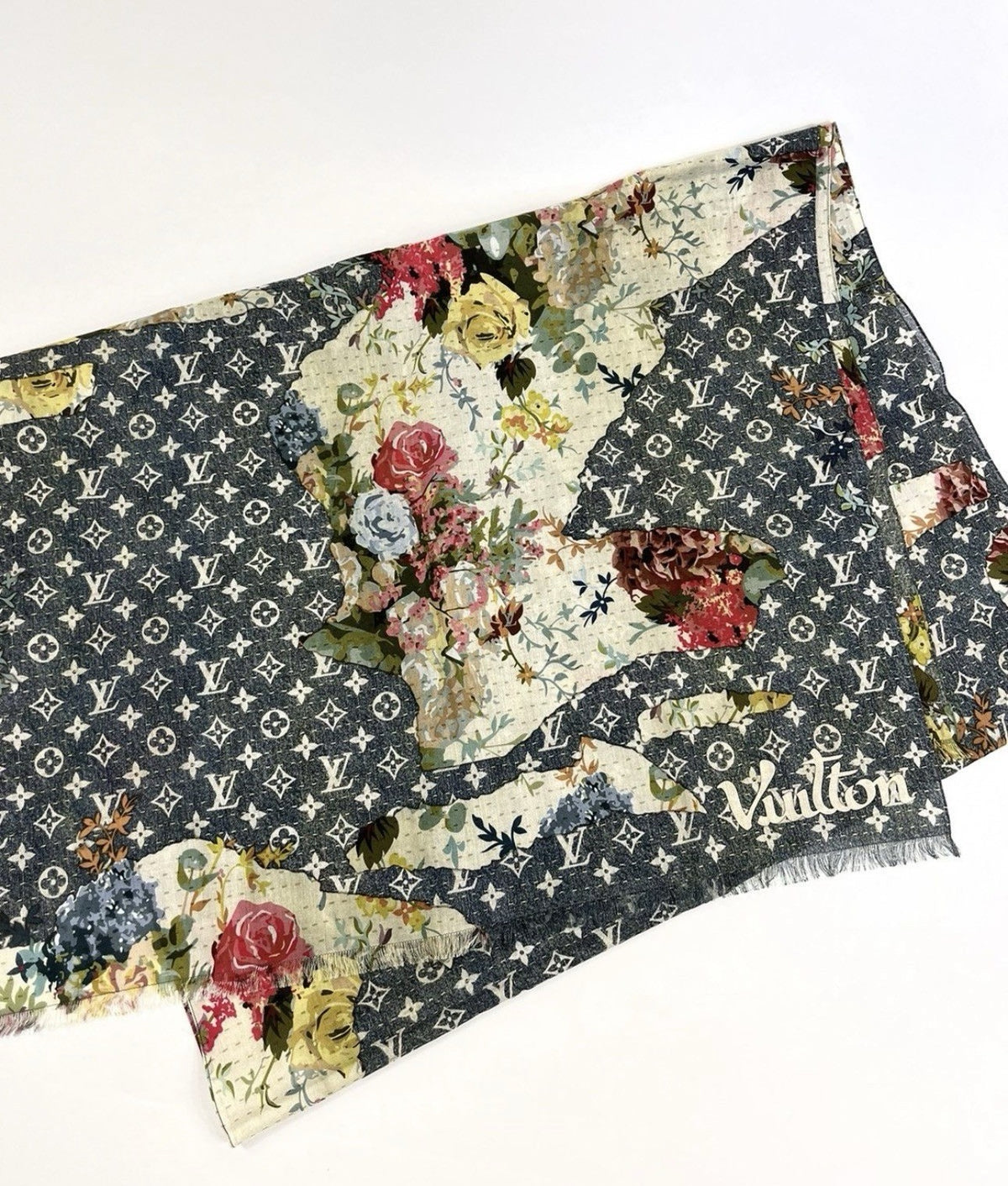 Louis Vuitton x Virgil Abloh Floral Tapestry 2021 Scarf, photo 5
