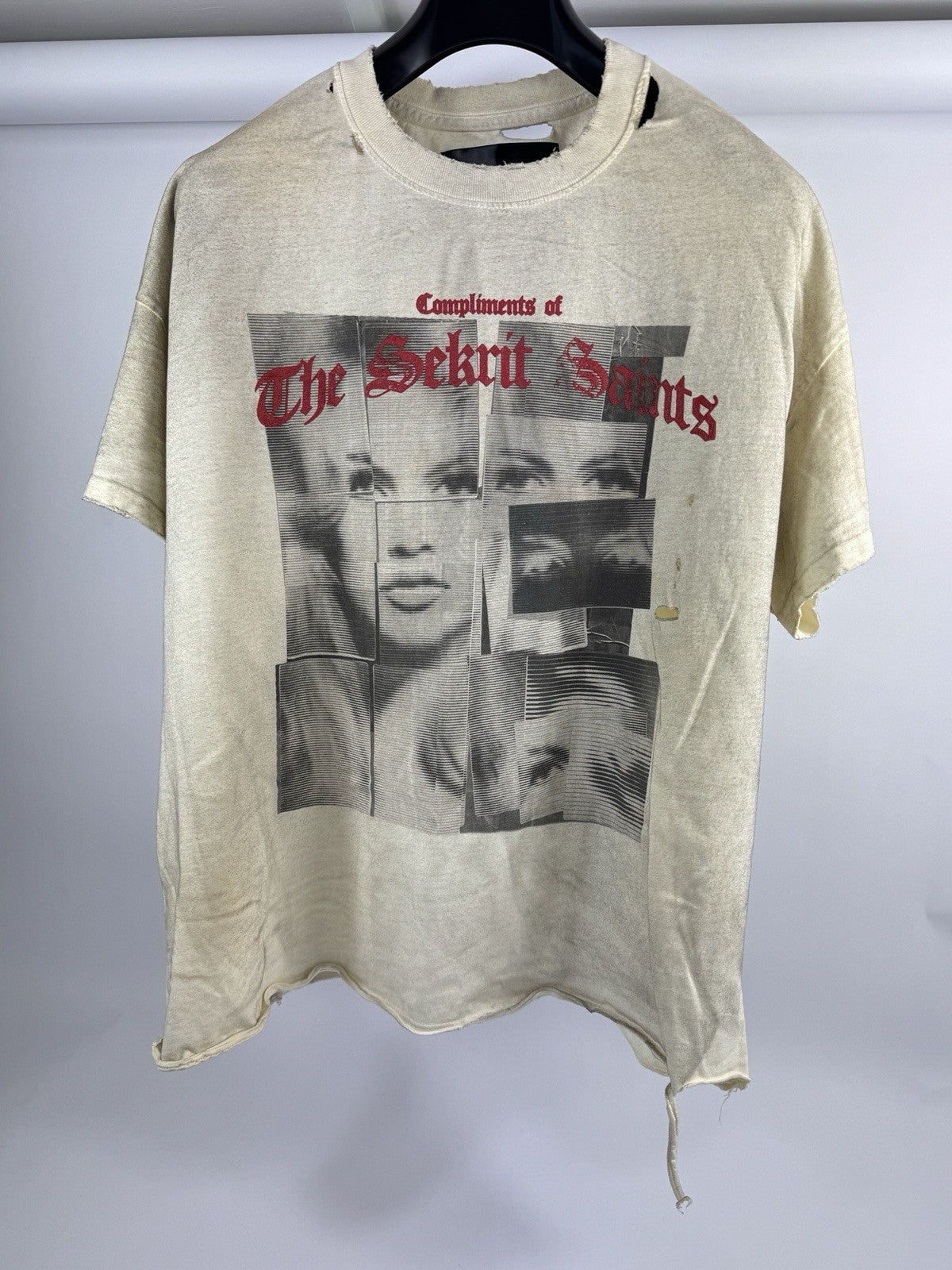 The Sekrit Saint Photo Print Distressed T-Shirt, photo 2