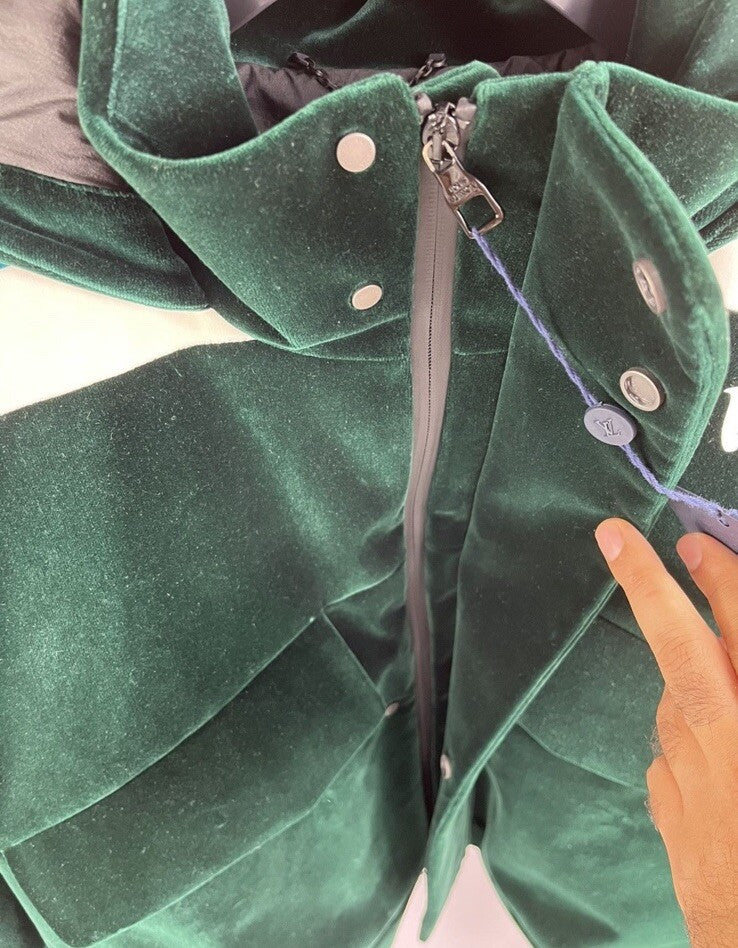 Louis Vuitton x Virgil Abloh Technical Taped Velour Windbreaker Jacket, photo 4